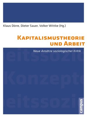 cover image of Kapitalismustheorie und Arbeit